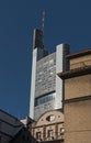 Commerzbank tower, by sir norman foster, seat of the German bank commerzbank, frankfurt am may, germany Royalty Free Stock Photo