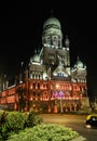 Commissioner BMC Building in Mumbai at night. Royalty Free Stock Photo