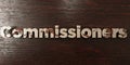 Commissioners - grungy wooden headline on Maple - 3D rendered royalty free stock image Royalty Free Stock Photo