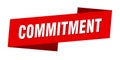 commitment banner template. commitment ribbon label.