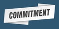 commitment banner template. commitment ribbon label.