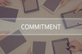 COMMITMENT CONCEPT Business Concept. Royalty Free Stock Photo