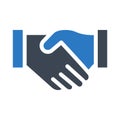 Commitment glyph colour vector icon Royalty Free Stock Photo