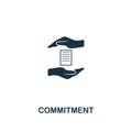 Commitment icon. Premium style design from business management icon collection. Pixel perfect Commitment icon for web