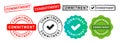 commitment rectangle and circle stamp seal badge sign for commit responsibility Royalty Free Stock Photo