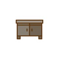 Commode filled outline icon Royalty Free Stock Photo