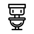 Commode icon or logo isolated sign symbol vector illustration