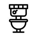 Commode icon or logo isolated sign symbol vector illustration