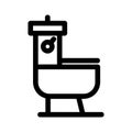 Commode icon or logo isolated sign symbol vector illustration