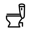 Commode icon or logo isolated sign symbol vector illustration