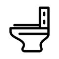 Commode icon or logo isolated sign symbol vector illustration