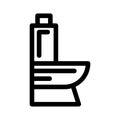 Commode icon or logo isolated sign symbol vector illustration