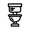 Commode icon or logo isolated sign symbol vector illustration