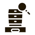 commode research icon Vector Glyph Illustration