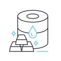 commodities line icon, outline symbol, vector illustration, concept sign