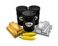 Commodities - Oil, Corn, Gold and Silver