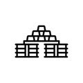 Black line icon for Commodity, object and property Royalty Free Stock Photo
