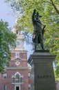 Commodore Barry With Independence Hall