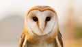common barn owl ( Tyto albahead ) close up sitting Royalty Free Stock Photo