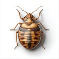 common bed bug isolated white background Royalty Free Stock Photo