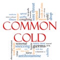 Common Cold Word Cloud Concept