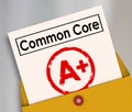 Common Core New School Education Standards Report Card A Plus