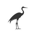 Common crane bird icon