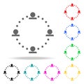 common ground between people icon. Elements of teamwork multi colored icons. Premium quality graphic design icon. Simple icon for