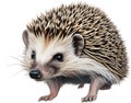 Common Hedgehog. Close-up image of Common Hedgehog. Generative AI.