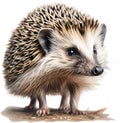 Common Hedgehog. Close-up image of Common Hedgehog. Generative AI.