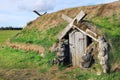 Ancient traditional turf house in Iceland