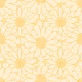 Common Marigold Seamless Pattern Background