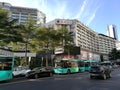 The common morning Street view in shenzhen city