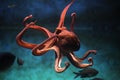 Common octopus (Octopus vulgaris). Royalty Free Stock Photo