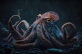 Common octopus. Wildlife animal. AI generated