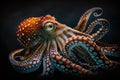 Common octopus. Wildlife animal. AI generated