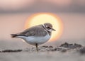 Common ringed plover or ringed plover (Charadrius hiaticula) is a small plover of the Charadriidae family.