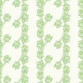 Common Rue Buds Vector Repeat Pattern