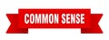 common sense ribbon isolated on transparent background. common sense ribbon Royalty Free Stock Photo