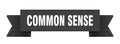 common sense ribbon isolated on transparent background. common sense ribbon Royalty Free Stock Photo