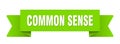 common sense ribbon isolated on transparent background. common sense ribbon Royalty Free Stock Photo