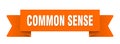 common sense ribbon isolated on transparent background. common sense ribbon Royalty Free Stock Photo