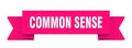 common sense ribbon isolated on transparent background. common sense ribbon Royalty Free Stock Photo