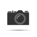 Common SLR camera icon, sign isolated on white background Royalty Free Stock Photo