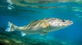 Snook Fish in the blue ocean