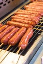 Delicious grilled Taiwan sausages Royalty Free Stock Photo