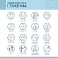 Common symptoms and signs of leukemia