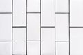 Common vintage white ceramic tiles background Royalty Free Stock Photo