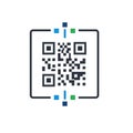 Commonly used for storing data or URLs, QR codes like this on Royalty Free Stock Photo