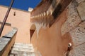 commons in an orthodox monastery (agia triada) in crete (greece) Royalty Free Stock Photo